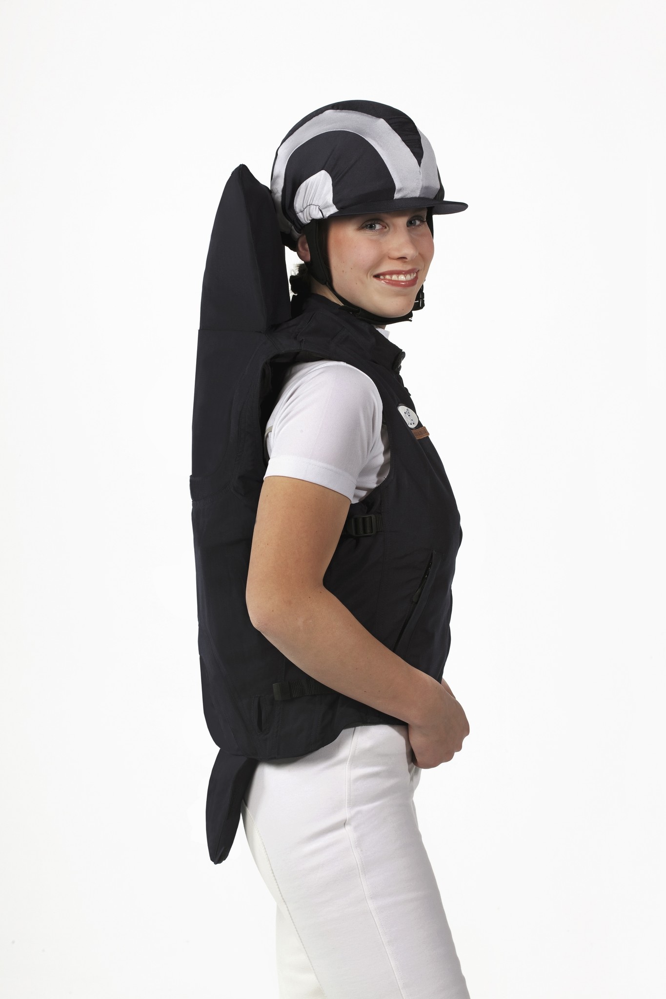 Equiairbag back body warmer with an integrated airbag