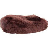 Lamsvel poetshandschoen bruin