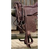 Nubuck westernteugels leer