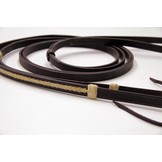 Oaklet westernteugels bruin