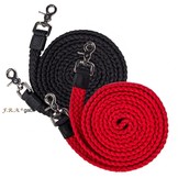 FRA Gabi flat rope reins 3 meters in red or black