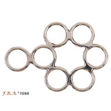 Rose hackamore Silber