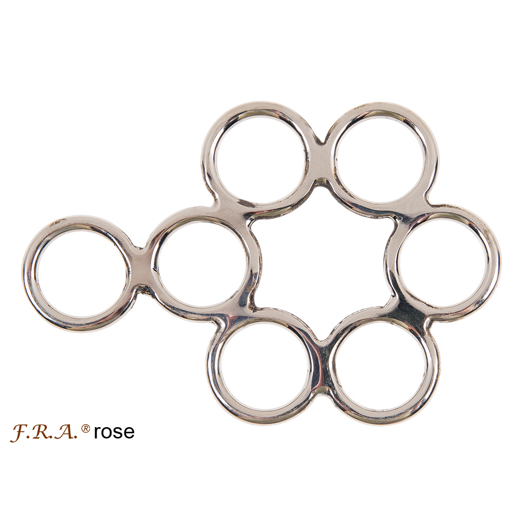 Rose hackamore Silber