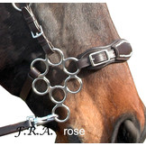 Rose hackamore Silber