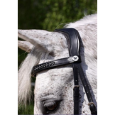 Contour Jewel cross-over bitless bridle black