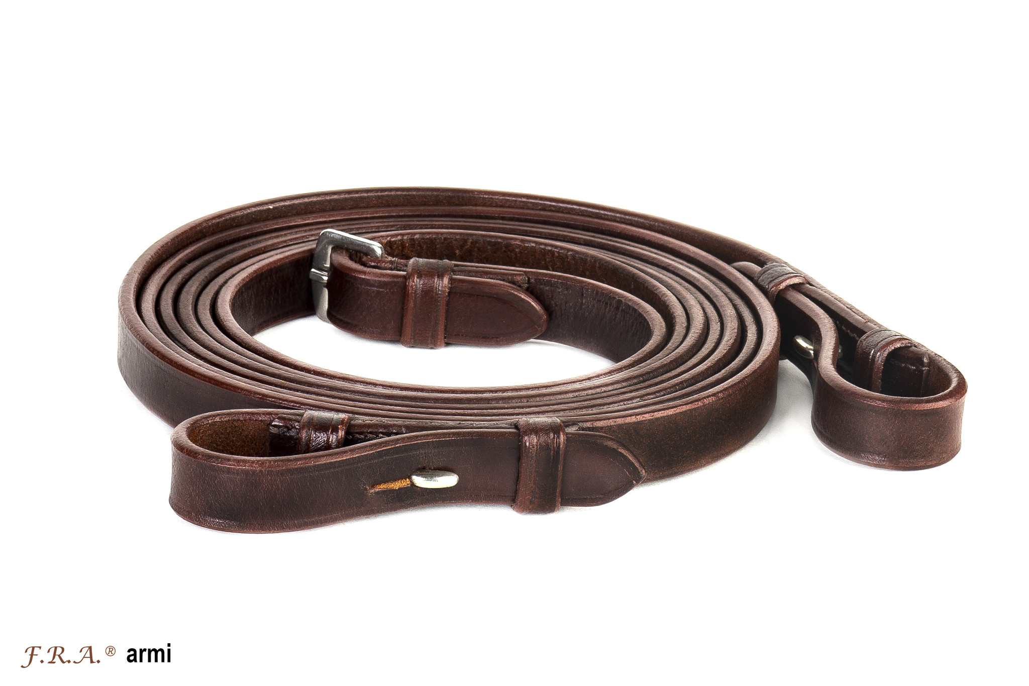 Armi lederen teugel in bruin en zwart