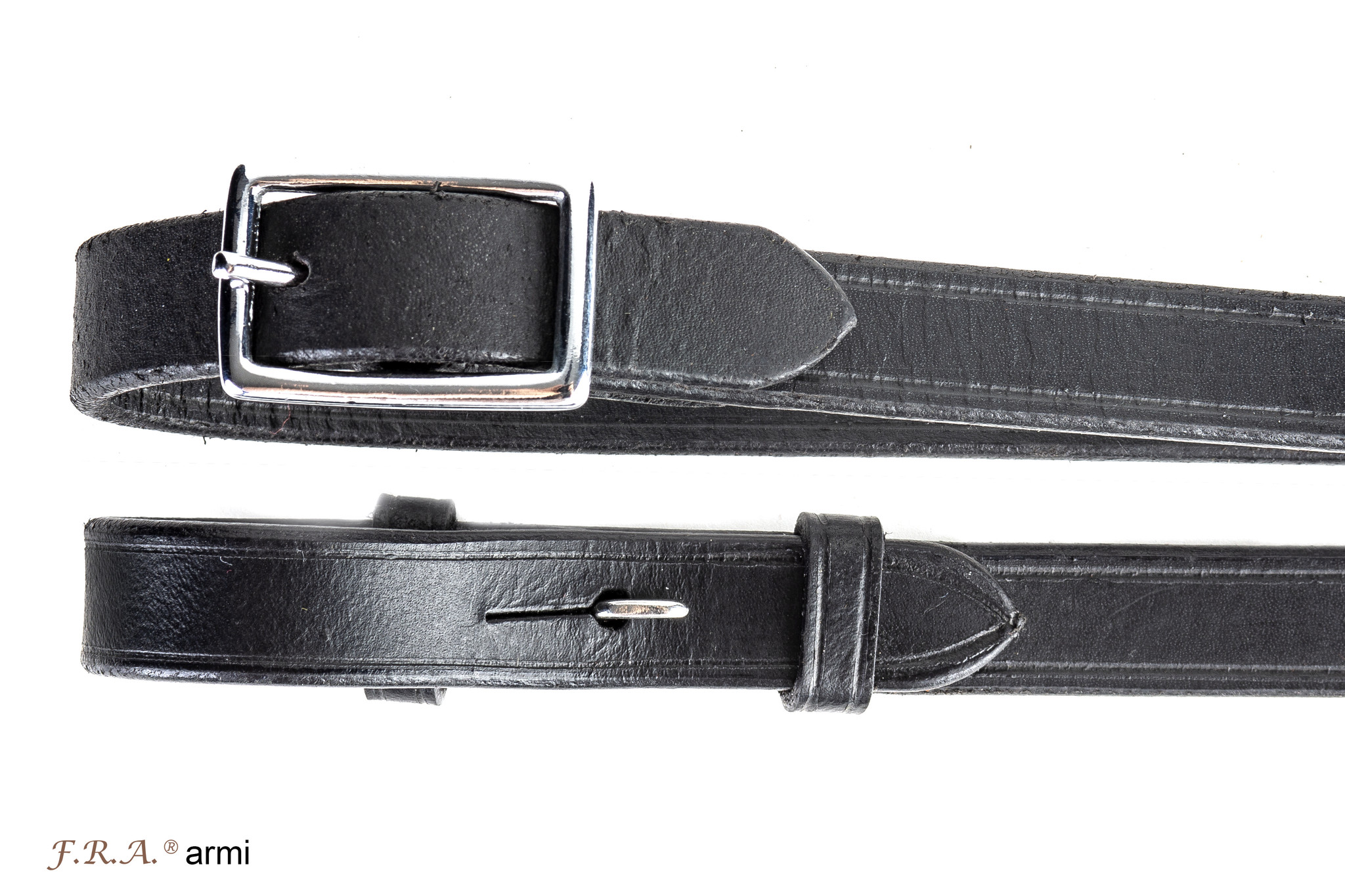 Armi Leder Zügel mit Stoppern in Braun und Schwarz