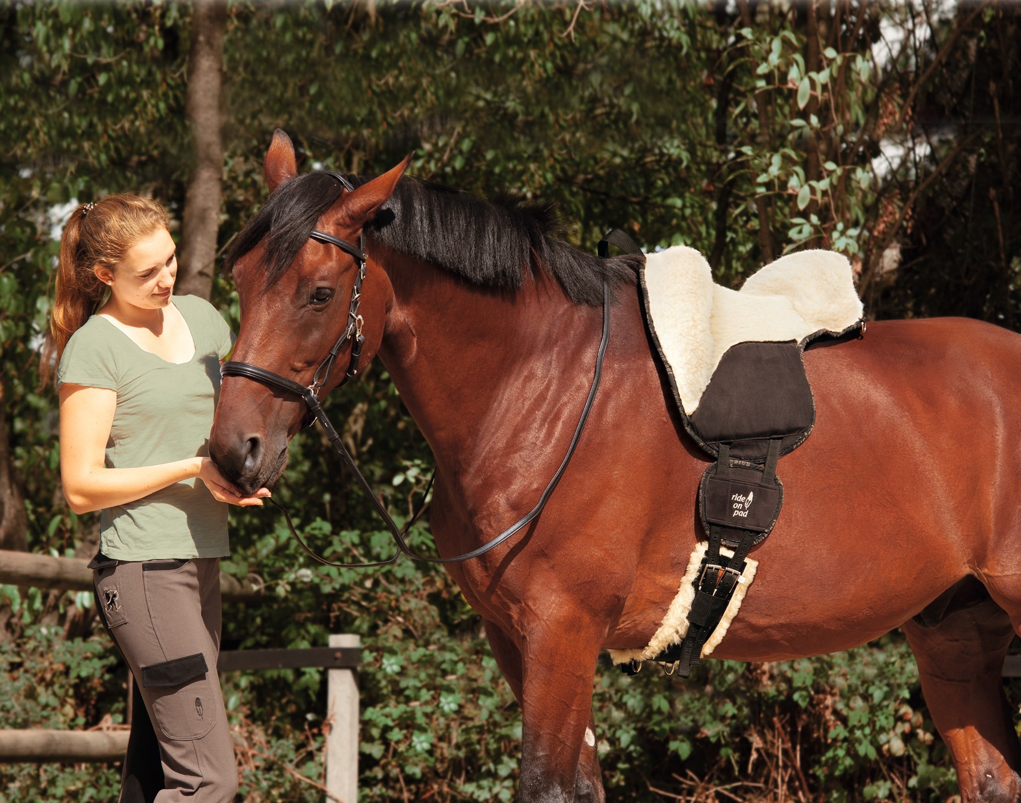 Nature Reitpad mit Einlagen