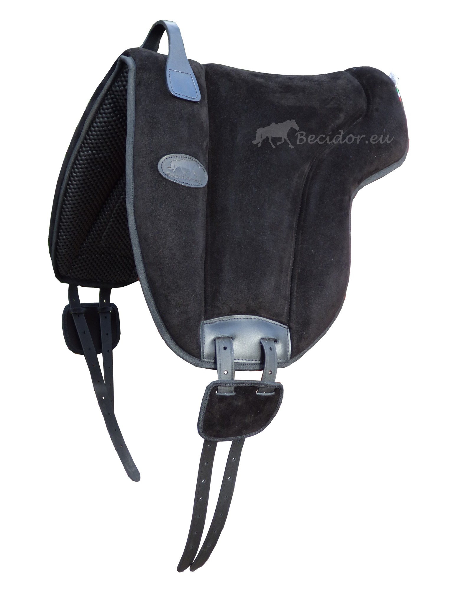 Support suède barebackpad, antislip