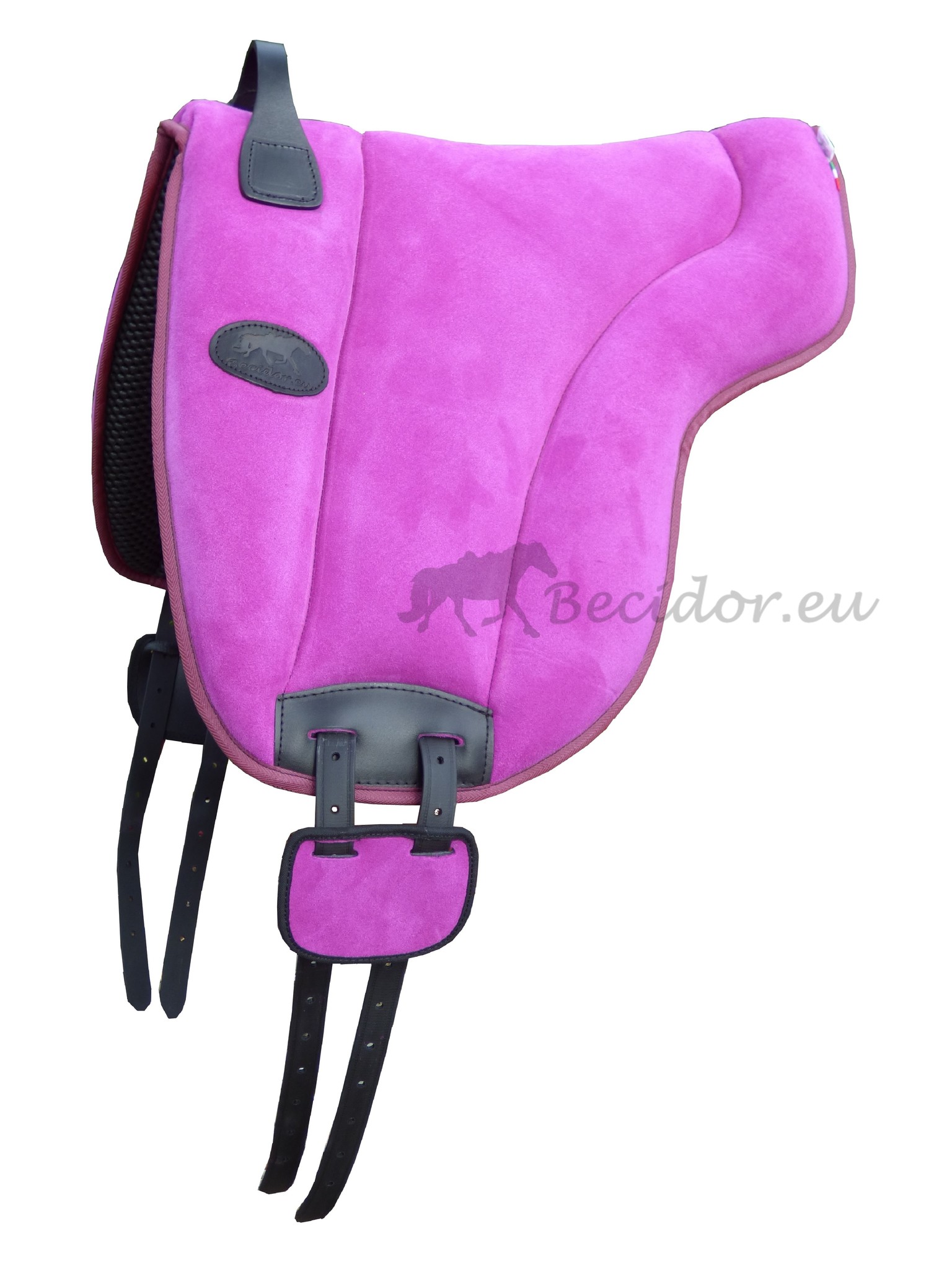 Support suède barebackpad, antislip