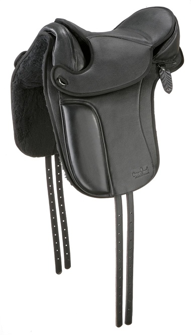 London - dressuurzadel leer