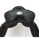 London - dressage saddle leather