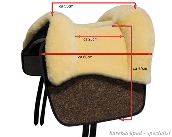 Barebackpad Tomentum Barock fellsattel