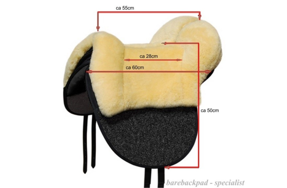 Barebackpad Tomentum Basic fellsattel