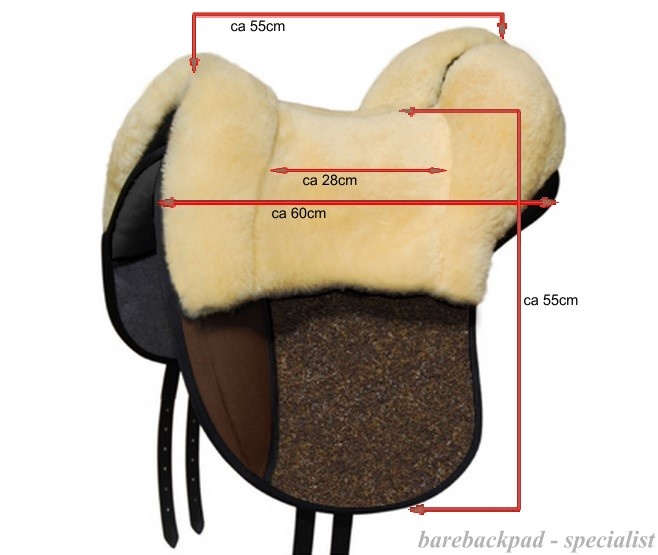 Bareback pad Tomentum Dressage fur saddle