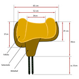 Bareback pad Tomentum Endurance fur saddle