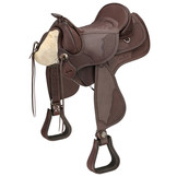 Arizona Nut - rounded westernzadel leer