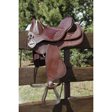 Arizona Nut - rounded westernzadel leer