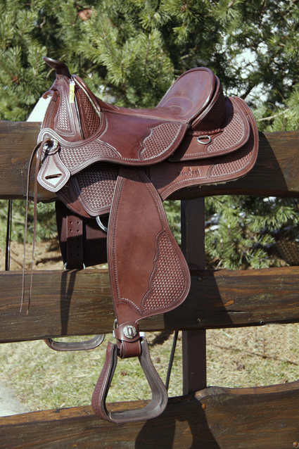 Arizona Nut - abgerundeter Westernsattel Leder