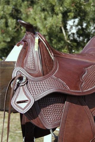 Arizona Nut - rounded westernzadel leer
