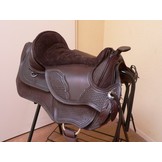 Arizona Nut - rounded westernzadel leer