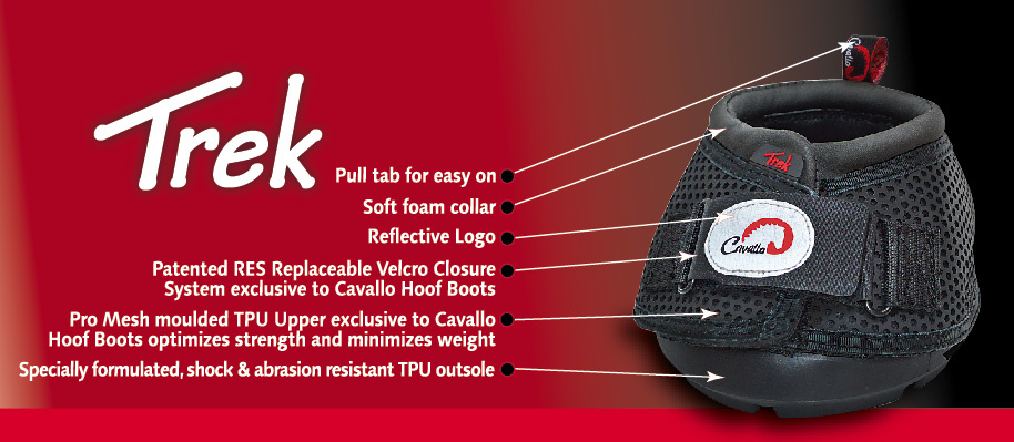 Trek Hoof Boot, flexible, durable, breathable, easy to use hoof boot