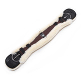 Anatomical lambskin western girth soft
