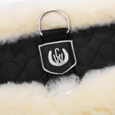 Anatomical lambskin western girth soft