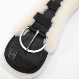 Anatomical lambskin western girth soft