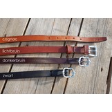 Long leather reins with snaphooks