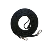 Long leather reins with snaphooks