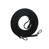 Long leather reins with snaphooks Baroque