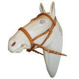 Victoria cross-over bitless bridle