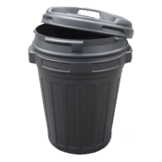 Voer opslag ton 40 of 70 liter, zwart of groen