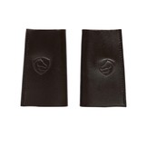 Stijgbeugelriemhoesjes leder zwart of bruin