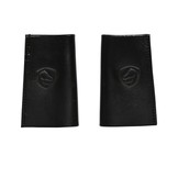 Stirrup strap covers leather black or brown