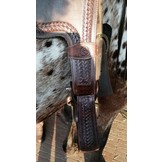 Western stijgbeugel draaiers, stirrup turners in bruin en zwart