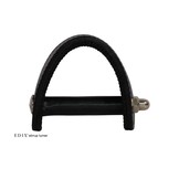 Western stijgbeugel draaiers, stirrup turners in bruin en zwart