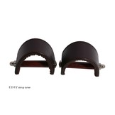 Western stirrup turners, stirrup turners in brown and black