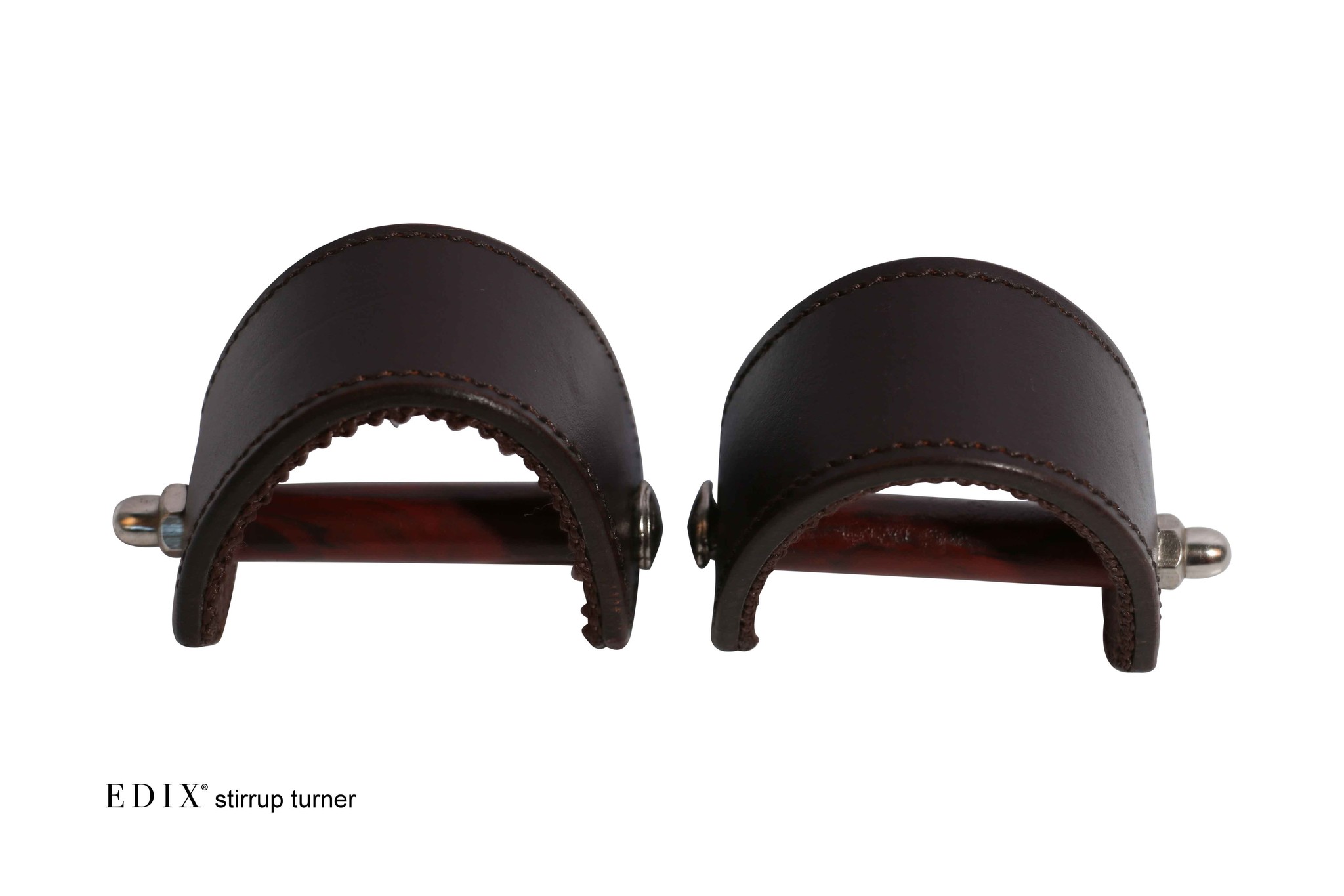 Western stijgbeugel draaiers, stirrup turners in bruin en zwart