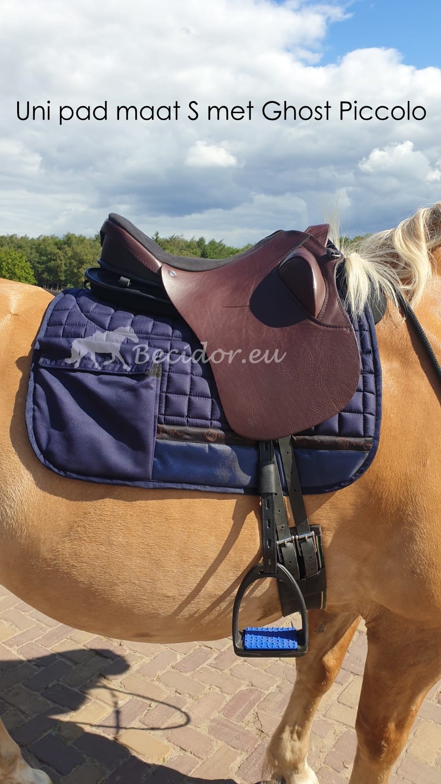 UNI treeless saddle pad with inserts