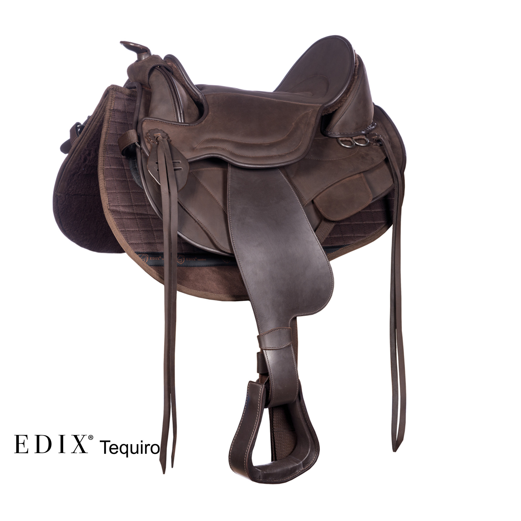Tequiro baumloser Westernsattel Leder