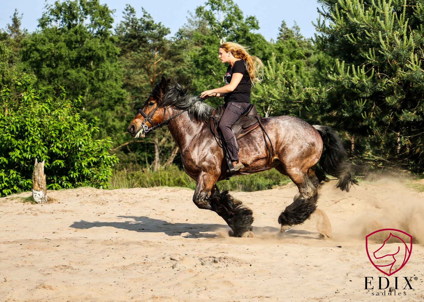 Tequiro baumloser Westernsattel Leder