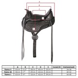 Tiamo treeless saddle leather