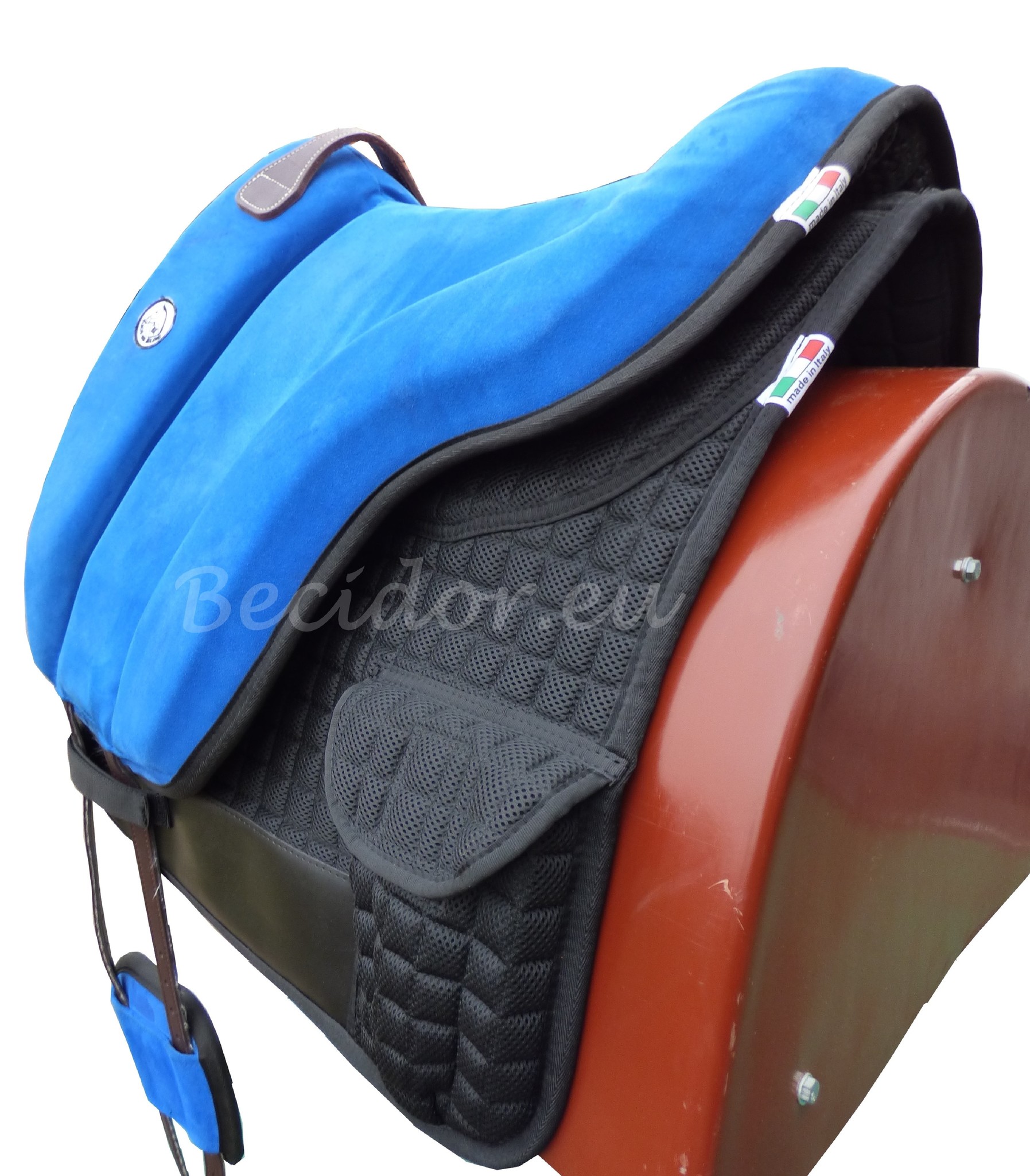 Pad with inserts Special saddle bag anatomically shaped