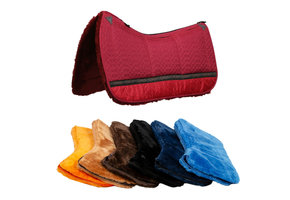 Lambskin western pad with inserts