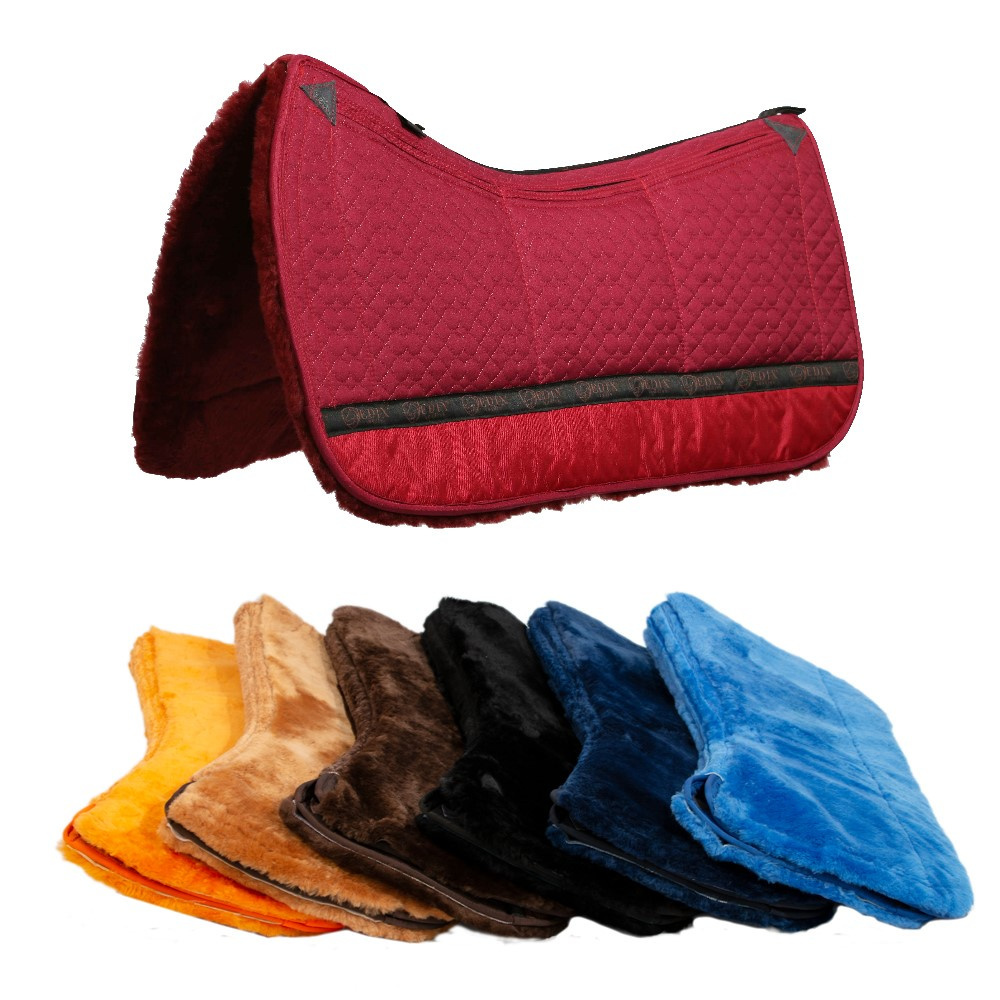 Lambskin western pad with inserts soft