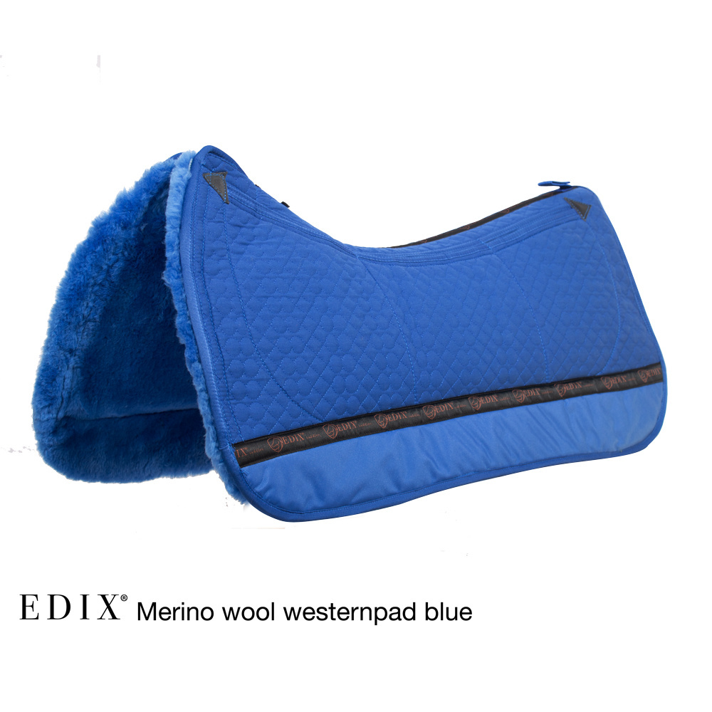 Westernpad lamsvel met inlages zacht