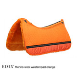 Westernpad lamsvel met inlages zacht