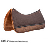 Lambskin western pad with inserts soft